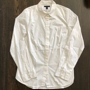 J Crew Cream Collared Blouse